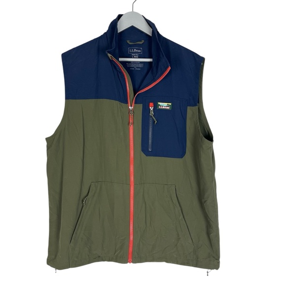 L.L.Bean Mountain Classic Vest Colorblock Hiking Outdoor Men Size Large - Picture 1 of 5